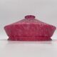 Vintage hanging in jaspé glass, dark pink - 1940s-1950s.