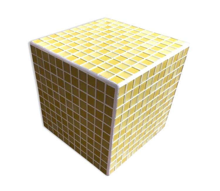 Table d'appoint carreaux mosaïque verre