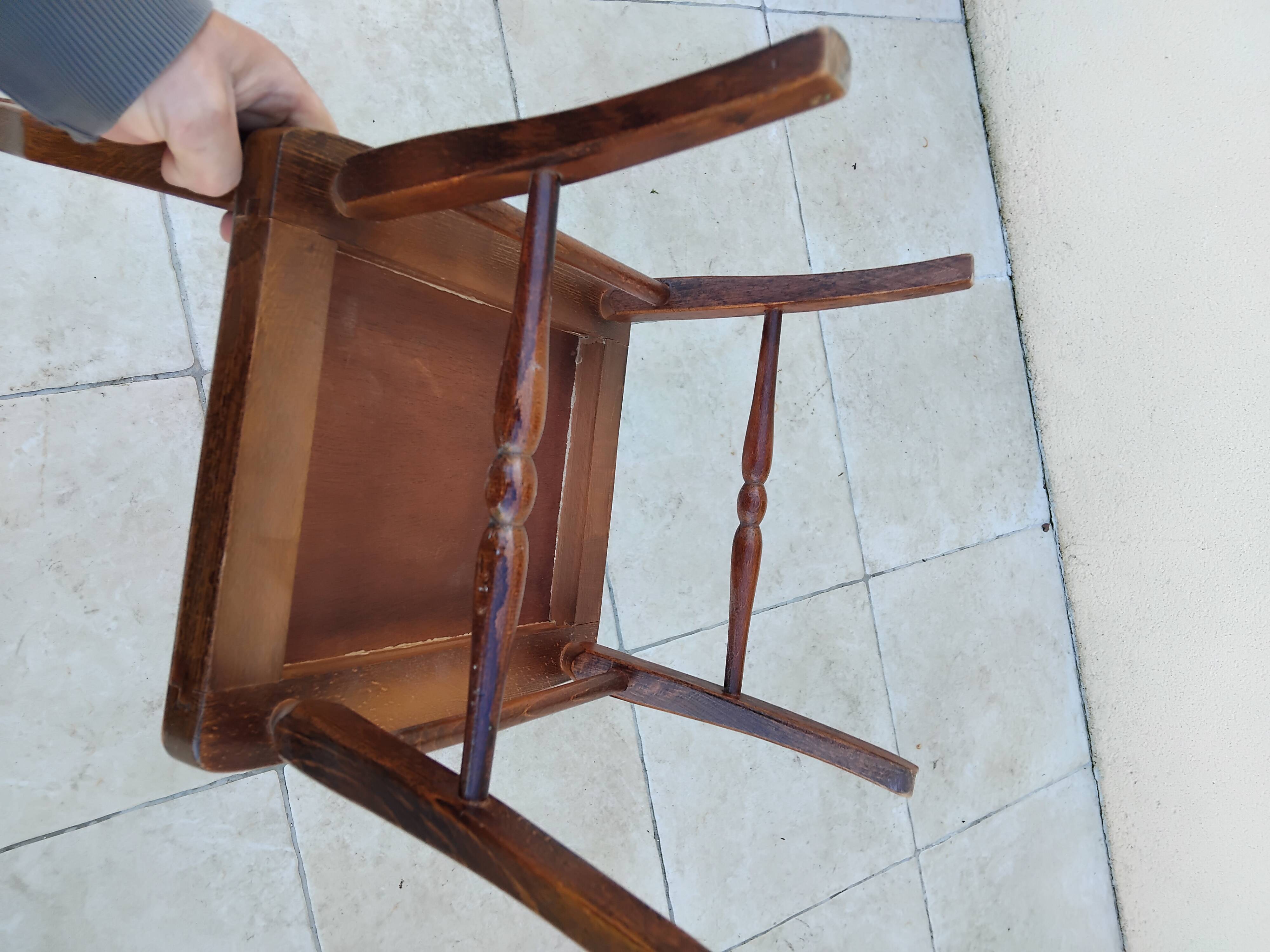 Small vintage wooden children's chair