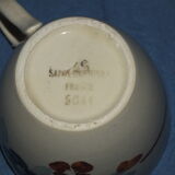 3 cups vintage coffee - Sarreguemines - flower décor