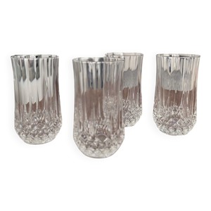 Set de 4 verres en cristal