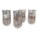 Set of 4 cut crystal glasses | Vintage water or whiskey glasses