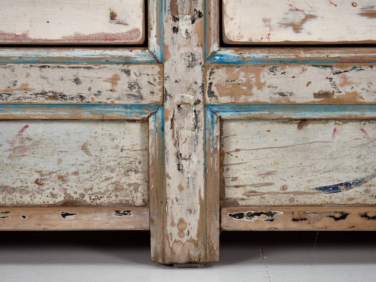 Antique white solid wood sideboard (circa 1920)