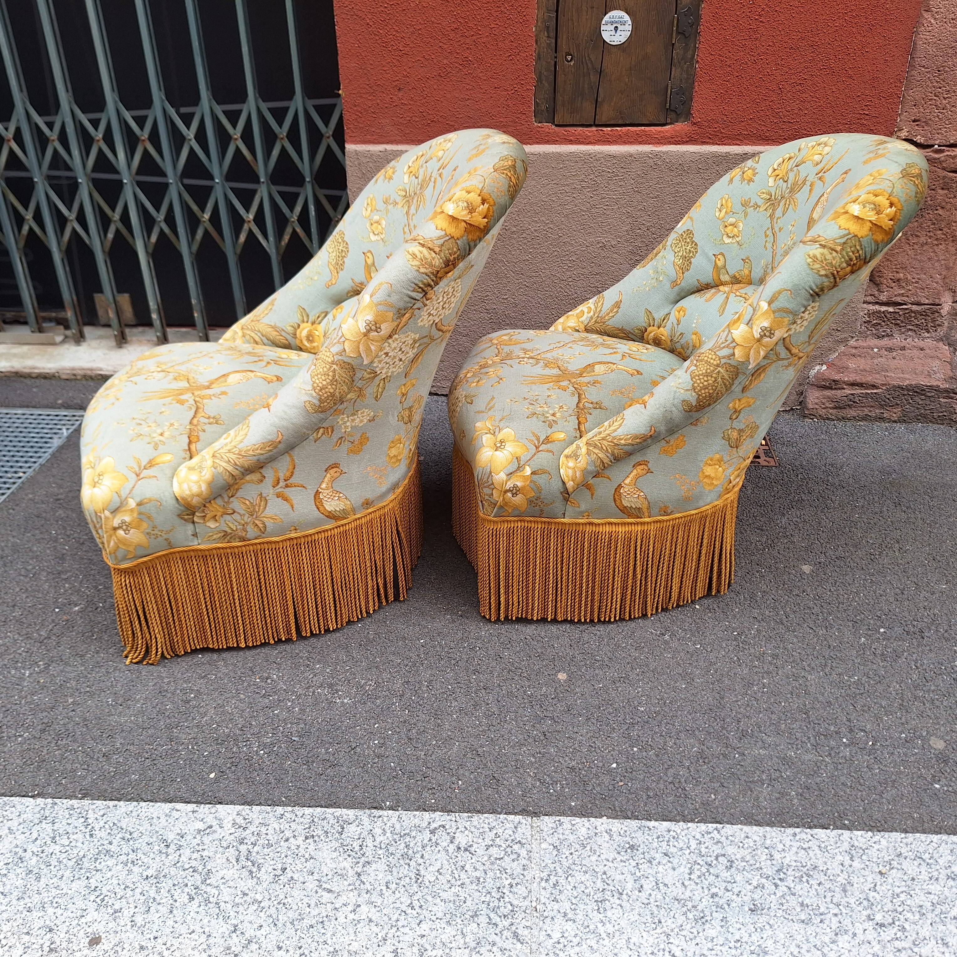 Fauteuil crapaud époque napoléon III