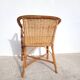 Fauteuil en rotin adulte vers 1960 osier