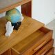 High sideboard, wooden display cabinet by Frantisek Jirak – 1960