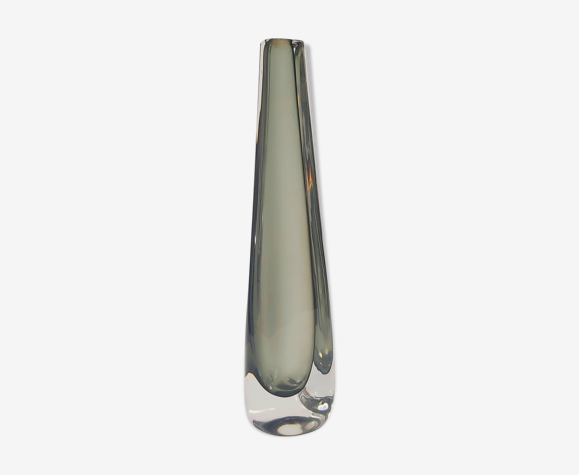 Signed Scandinavian Mid-Century Sommerso Glass Vase by Nils Landberg for  Orrefors, Sweden, 1960s | Selency