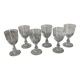 Lot de six verres à pied type Saint Louis