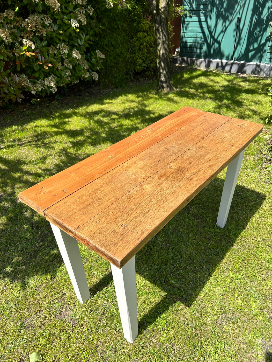 Oak farmhouse table 1 drawer