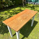Table de ferme en chêne 1 tiroir