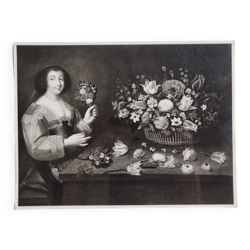 Art photography after Jacques Linard, The flower girl, 60s-70s