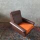 Vintage armchair in skaï