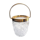 Crystal and gilt ice bucket