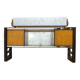 Osvaldo Borsani Mid-Century Modern Italian Walnut and Maple Sideboard, 1950