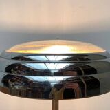 Art Deco table lamp in chrome and glass