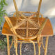 Rattan desk and chair