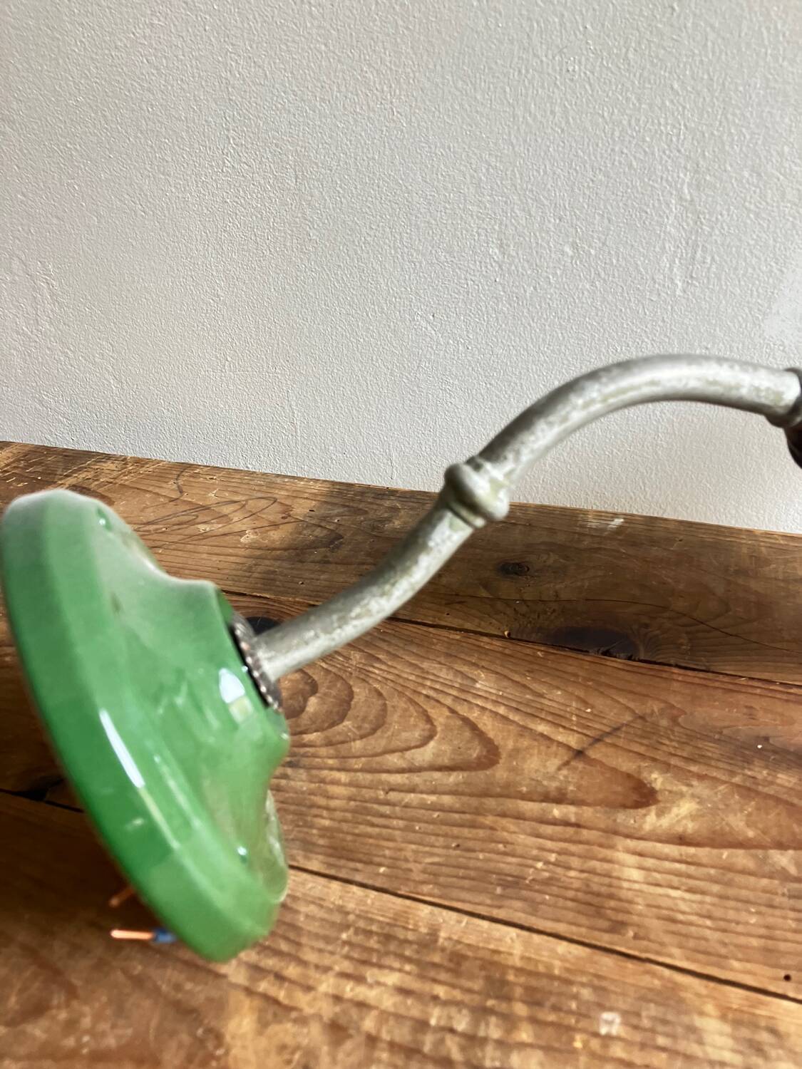 Vintage swan neck wall light