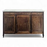 Louis XVI period mahogany sideboard, late 19th century