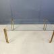 Peter Ghyczy T24 Pioneer Glass and Cast Brass rectangular Coffee