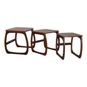 Mid-century nesting coffee tables nathan