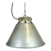 Grey Industrial Explosion Proof Lamp with Aluminium Shade from Zaos, 1970s