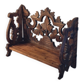 Étagère bois sculpté
