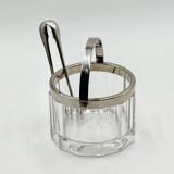 Arnolfo Di Cambio Vintage Ice Bucket in Crystal and Metal, 1980s