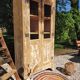 Renovated antique wooden wardrobe