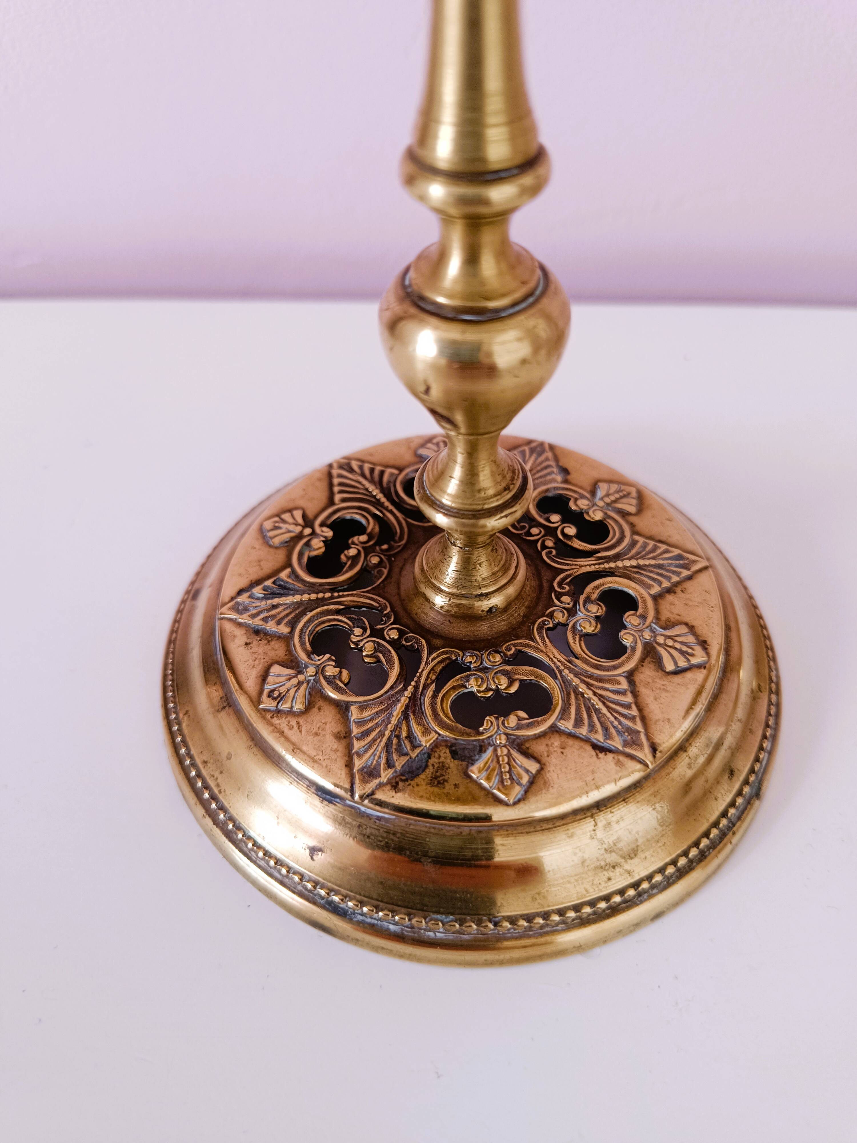 Pair of Empire style candlesticks