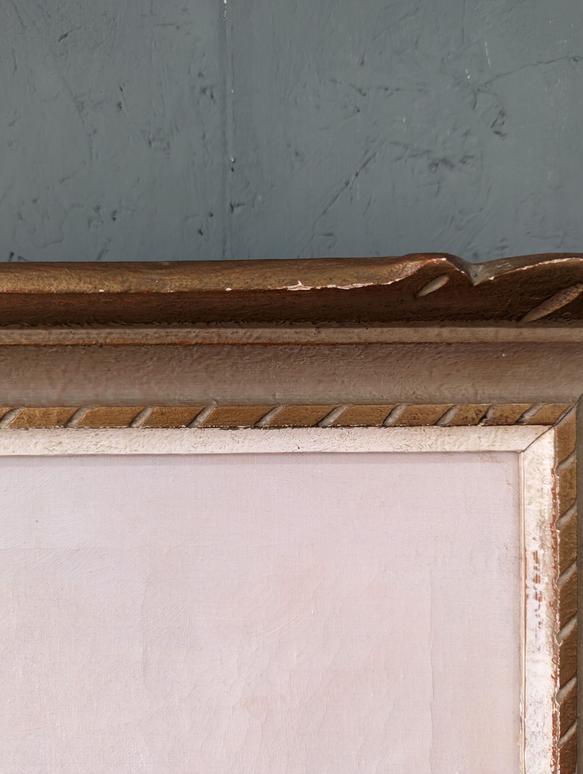 Mid-Century Modern Swedish "Coastal Sunset" Vintage Seascape Oil Painting, Framed