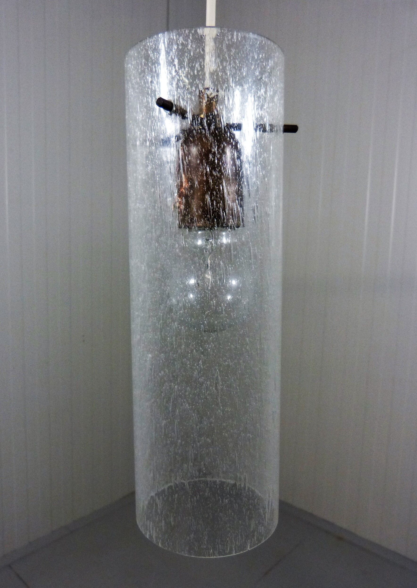 Vintage Kaiser Leuchten glass hanging lamp, 1960’s