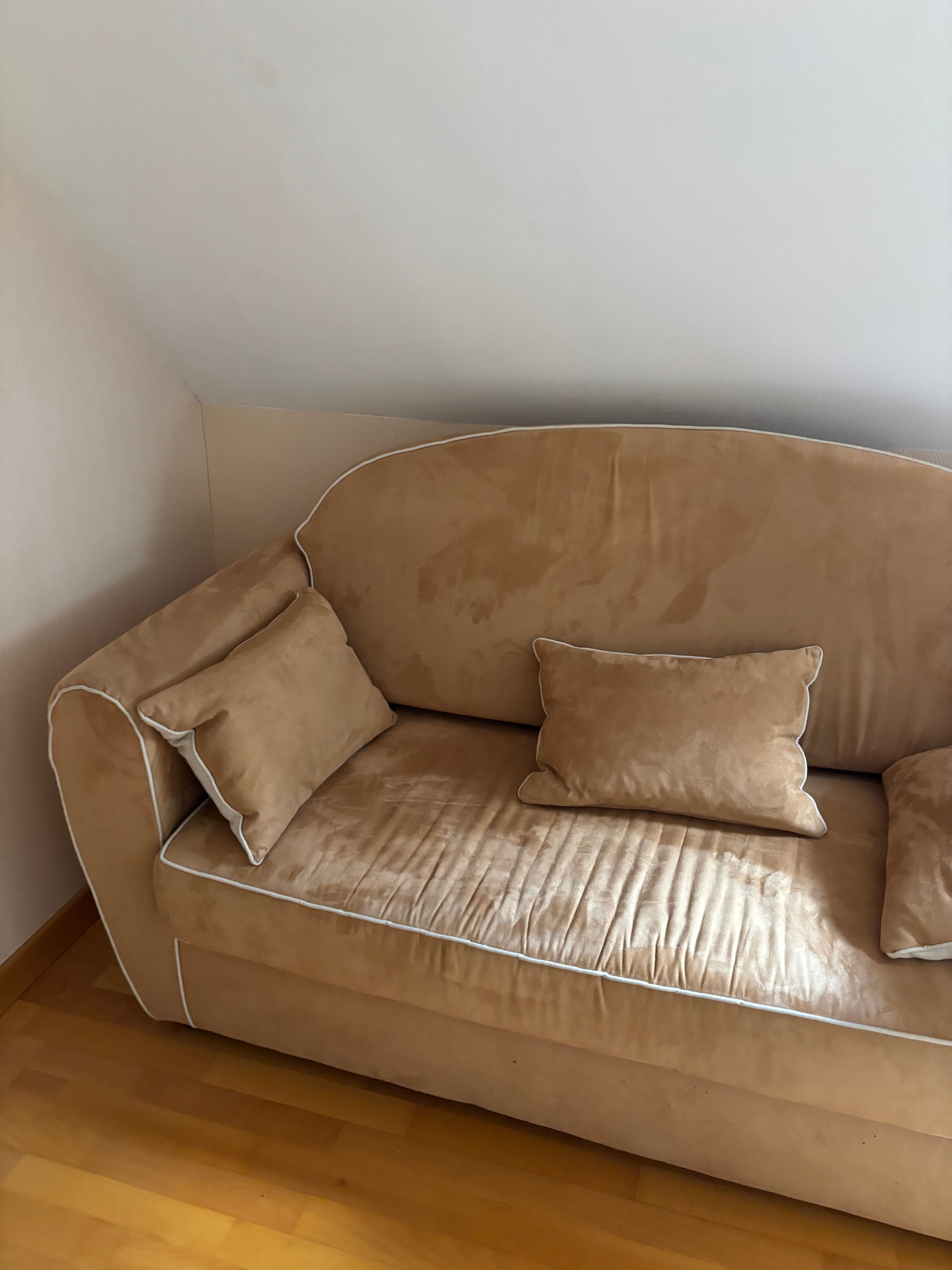 Velvet sofa