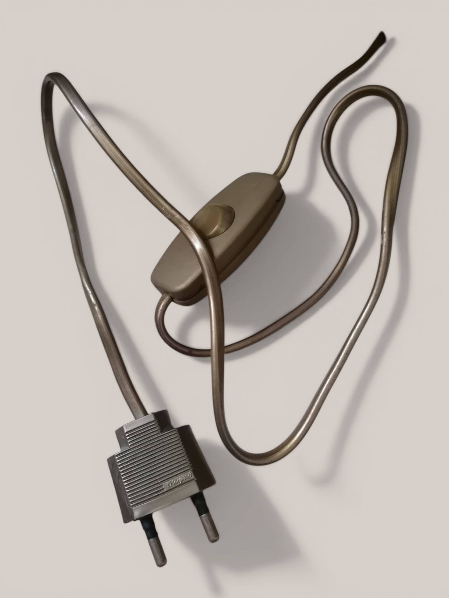 Vintage crystal bedside lamp in modernist / Art Deco / Hollywood style.