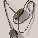 Vintage crystal bedside lamp in modernist / Art Deco / Hollywood style.