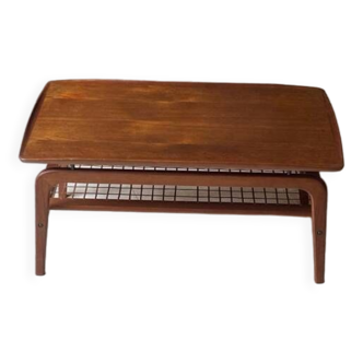 Arne Hovmand-Olsen coffee table with rattan support