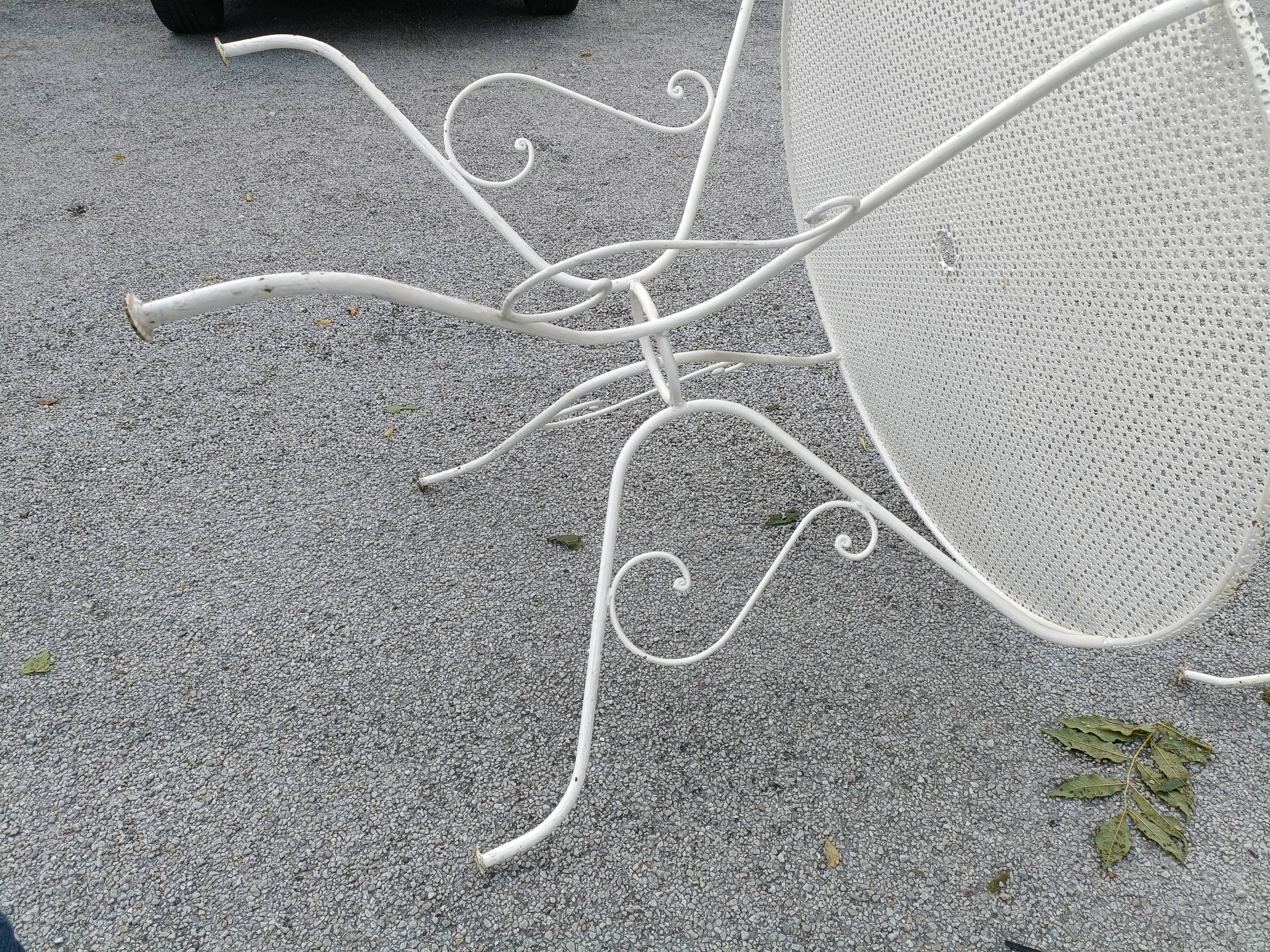 Antique garden furniture in full metal iron