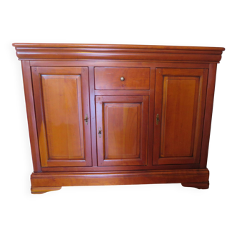 Sideboard - Long entrance cabinet - 1 drawer - 3 doors - solid wood - Louis Philippe