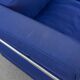 Cassina LC2 3seat Sofa by Charlotte Perriand, Le Corbusier and Pierre Jeanneret in blue fabrics