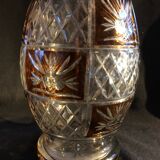 Cut Bohemian crystal vase