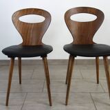2 Baumann chairs, ant model, 50s-60s