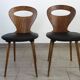 2 chaises Baumann modèle fourmi, années 50-60