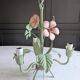 Ancien lustre fleuri italien