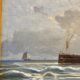 Tableau, Marine sur la côte d’Opale XIX siècle