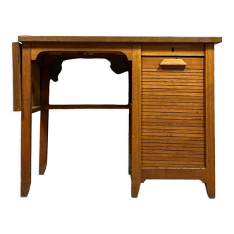 Vintage Gradiam wooden curtain desk from the 50s