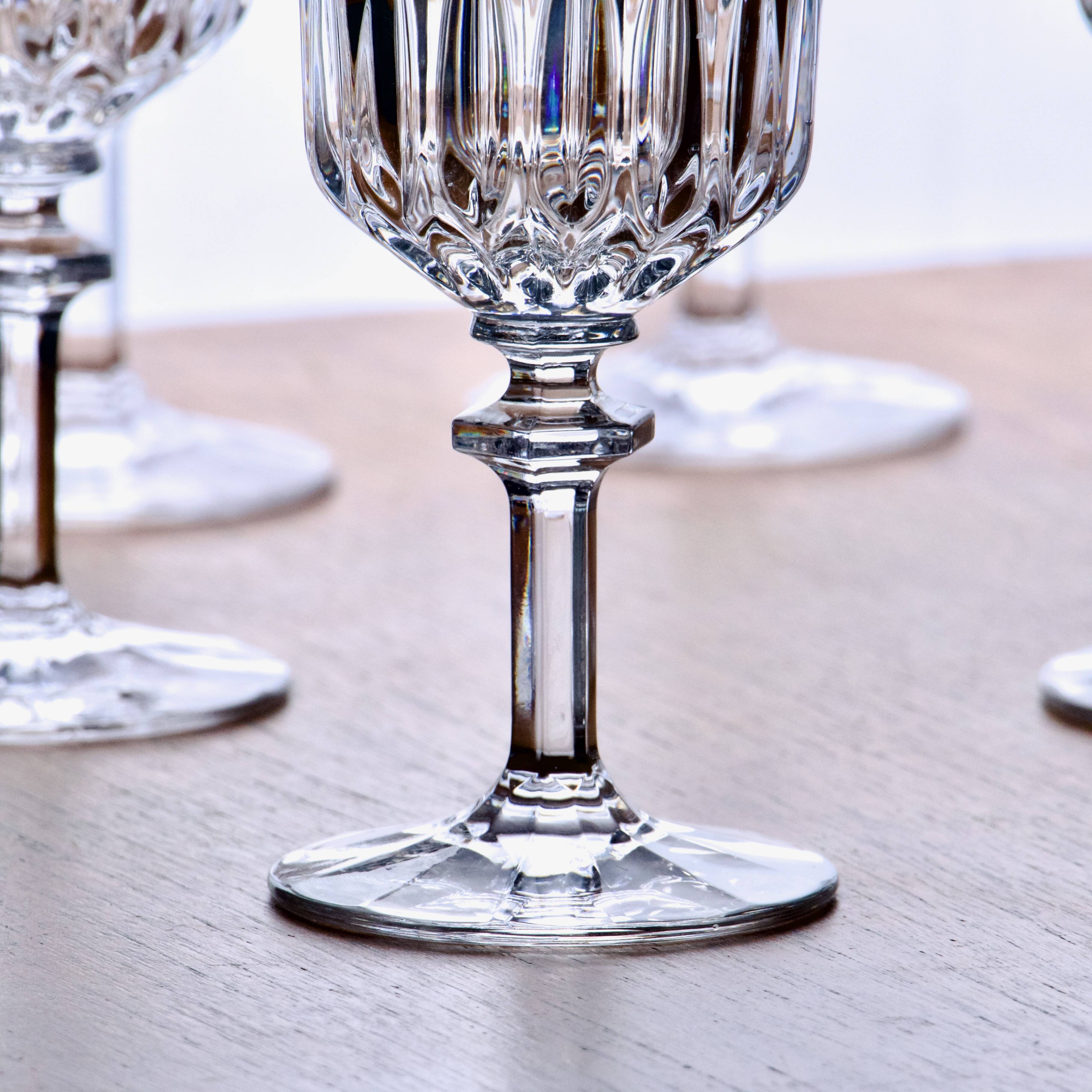 10 Nachtmann crystal wine glasses from the "Angélique" collection