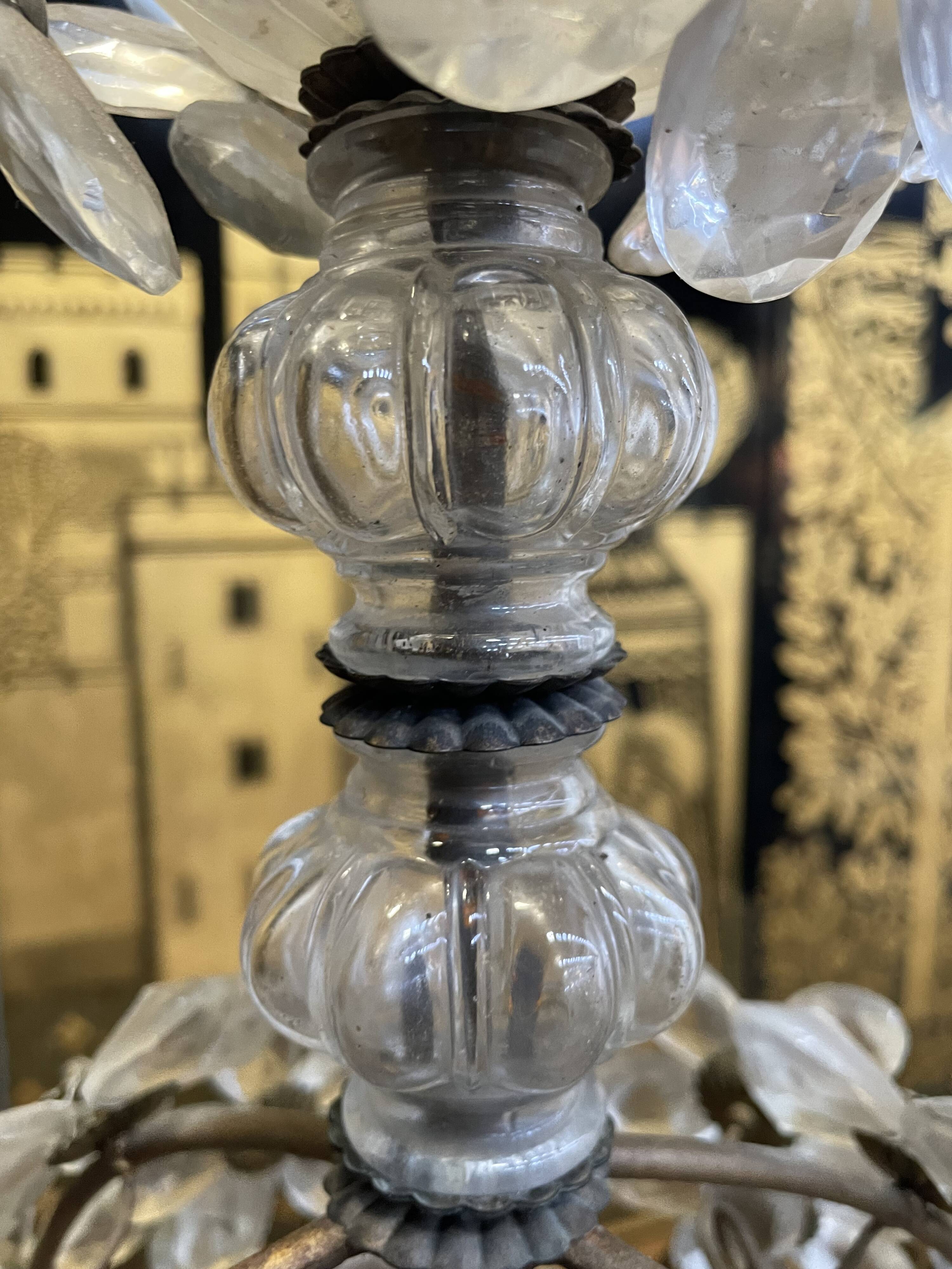 Round glass chandelier maison baguès