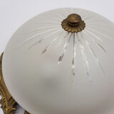 Chiselled glass globe