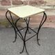 plant stand console plant stand side table Formica and metal