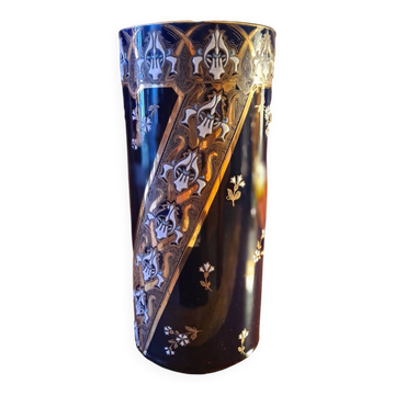 Lunéville roll-shaped vase