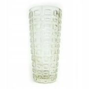 Vulkany vase, mid-century modern, olive soda glass, designed by J.S. Drost, Poland, 1970s